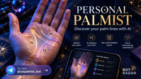 Bot Radar Personal Palmist AI palm-reading promotional illustration